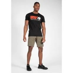 Camiseta Musculación Manga Corta Algodón Hombre GORILLA WEAR Classic Negro -Running comercio camiseta musculacion manga corta algodon hombre gorilla wear classic negro 2