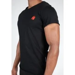Camiseta Musculación Manga Corta Algodón Hombre GORILLA WEAR York Negro -Running comercio camiseta musculacion manga corta algodon hombre gorilla wear york negro 3