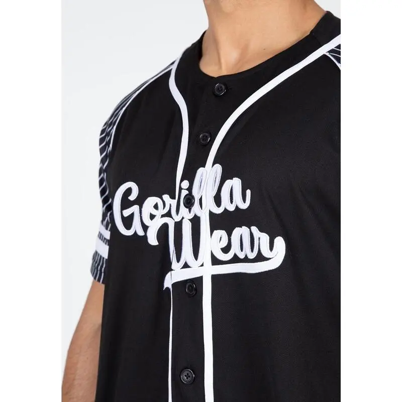 Camiseta Musculación Manga Corta Hombre GORILLA WEAR Béisbol 82 Negro 6 Camiseta Musculación Manga Corta Hombre GORILLA WEAR Béisbol 82 Negro - Imagen 4
