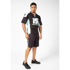 Camiseta Musculación Manga Corta Hombre GORILLA WEAR Brandon Curry 2.0 Azul -Running comercio camiseta musculacion manga corta hombre gorilla wear brandon curry 20 azul 2