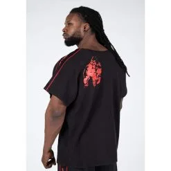 Camiseta Musculación Manga Corta Hombre GORILLA WEAR Buffalo Old School Rojo -Running comercio camiseta musculacion manga corta hombre gorilla wear buffalo old school rojo 1