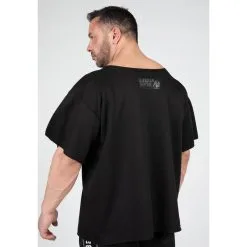 Camiseta Musculación Manga Corta Hombre GORILLA WEAR Sheldon Negro -Running comercio camiseta musculacion manga corta hombre gorilla wear sheldon negro 1