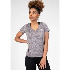 Camiseta Musculación Manga Corta Poliéster Mujer GORILLA WEAR Elmira Negro 13 Camiseta Musculación Manga Corta Poliéster Mujer GORILLA WEAR Elmira Negro -Running comercio camiseta musculacion manga corta poliester mujer gorilla wear elmira gris