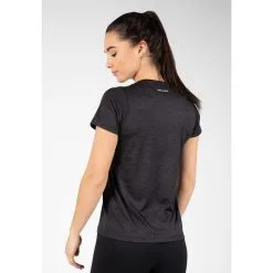 Camiseta Musculación Manga Corta Poliéster Mujer GORILLA WEAR Elmira Negro 9 Camiseta Musculación Manga Corta Poliéster Mujer GORILLA WEAR Elmira Negro -Running comercio camiseta musculacion manga corta poliester mujer gorilla wear elmira negro 1