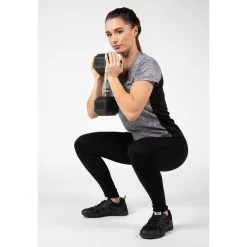 Camiseta Musculación Manga Corta Poliéster Mujer GORILLA WEAR Monetta Gris 11 Camiseta Musculación Manga Corta Poliéster Mujer GORILLA WEAR Monetta Gris -Running comercio camiseta musculacion manga corta poliester mujer gorilla wear monetta gris 3