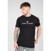Camiseta Musculación Manga Corta Slim Fit Hombre GORILLA WEAR Davis Negro -Running comercio camiseta musculacion manga corta slim fit hombre gorilla wear davis negro