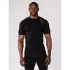 BODYCROSS Camiseta Para Entrenamiento Jaya Negro -Running comercio camiseta para entrenamiento jaya negro
