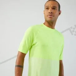 CAMISETA RUNNING HOMBRE TRANSPIRABLE KIPRUN CARE AMARILLO -Running comercio camiseta running hombre transpirable kiprun care amarillo 3