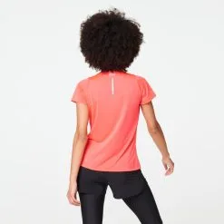 Kalenji Camiseta Running Manga Corta Transpirable Mujer Dry Rosa -Running comercio camiseta running manga corta transpirable mujer dry rosa 1