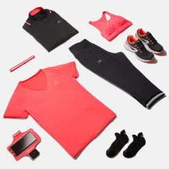 Kalenji Camiseta Running Manga Corta Transpirable Mujer Dry Rosa -Running comercio camiseta running manga corta transpirable mujer dry rosa 3