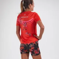 Camiseta Running Manga Corta Transpirable Mujer ZOOT LTD TEE Rojo -Running comercio camiseta running manga corta transpirable mujer zoot ltd tee rojo 1