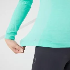 Camiseta Running Térmica Transpirable Mujer Kiprun Skincare Turquesa -Running comercio camiseta running termica transpirable mujer kiprun skincare turquesa 3