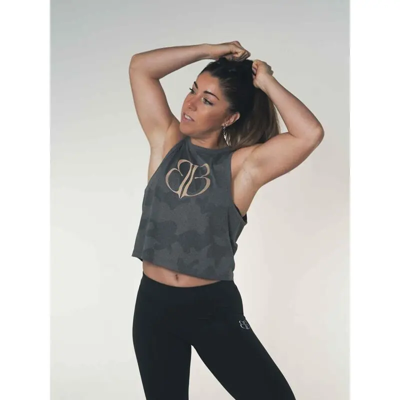 Camiseta Sin Mangas Mujer Banbroken Gris 3 Camiseta Sin Mangas Mujer Banbroken Gris