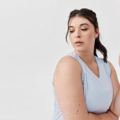 Kalenji Camiseta Sin Mangas Transpirable Running Mujer Dry Gris 12 Kalenji Camiseta Sin Mangas Transpirable Running Mujer Dry Gris -Running comercio camiseta sin mangas transpirable running mujer dry gris 4