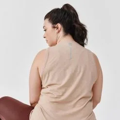 Kalenji Camiseta Sin Mangas Transpirable Running Mujer - Soft Beige -Running comercio camiseta sin mangas transpirable running mujer soft beige 2