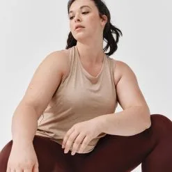 Kalenji Camiseta Sin Mangas Transpirable Running Mujer - Soft Beige -Running comercio camiseta sin mangas transpirable running mujer soft beige 3