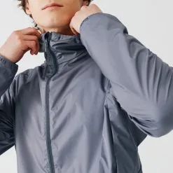 Chaqueta Cortavientos Running Hombre Perlante Kalenji Run Rain Gris -Running comercio chaqueta cortavientos running hombre perlante kalenji run rain gris 2