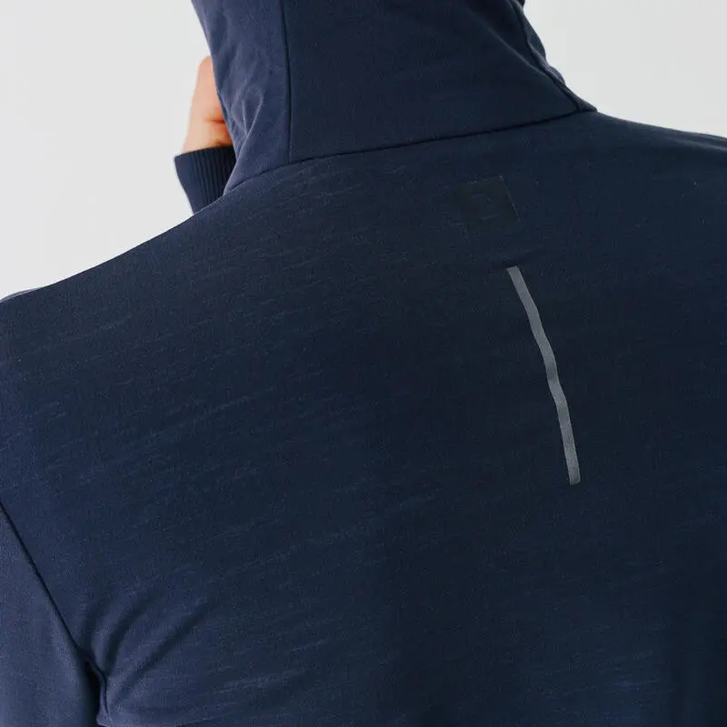 Kalenji Chaqueta Running Mujer Capucha Warm Azul Oscuro 7 Kalenji Chaqueta Running Mujer Capucha Warm Azul Oscuro - Imagen 5