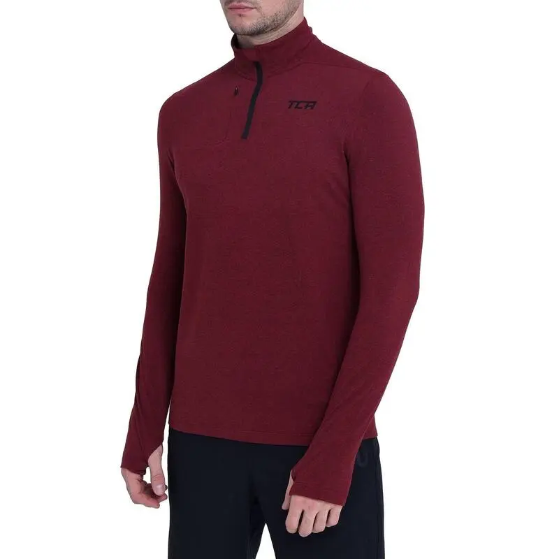 TCA Fusion Camiseta De Manga Larga Con Media Cremallera Para Hombre 8 TCA Fusion Camiseta De Manga Larga Con Media Cremallera Para Hombre - Imagen 6