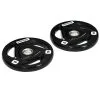 Juego De 2 Discos De Pesas Olímpicas 10 Kg SPORTNOW Ø32x4 Cm Negro -Running comercio juego de 2 discos de pesas olimpicas 10 kg sportnow o32x4 cm negro