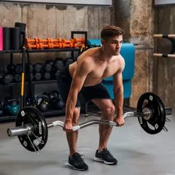 Juego De 2 Discos De Pesas Olímpicas 5 Kg SPORTNOW Ø24x3,5 Cm Negro -Running comercio juego de 2 discos de pesas olimpicas 5 kg sportnow o24x35 cm negro 1