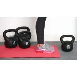 IVOL Kettlebell 10 Kg - Plástico - Para Uso Interior Y Exterior - Negro -Running comercio kettlebell 10 kg plastico para uso interior y exterior negro 3