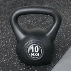 IVOL Kettlebell 10 Kg - Plástico - Para Uso Interior Y Exterior - Negro -Running comercio kettlebell 10 kg plastico para uso interior y exterior negro 4