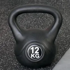 IVOL Kettlebell 12 Kg - Plástico - Para Uso Interior Y Exterior - Negro -Running comercio kettlebell 12 kg plastico para uso interior y exterior negro 4