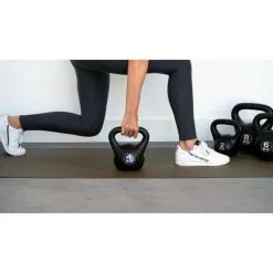 IVOL Kettlebell 4 Kg - Plástico - Para Uso Interior Y Exterior - Negro -Running comercio kettlebell 4 kg plastico para uso interior y exterior negro 2