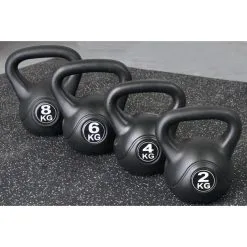 IVOL Kettlebell 4 Kg - Plástico - Para Uso Interior Y Exterior - Negro -Running comercio kettlebell 4 kg plastico para uso interior y exterior negro 4