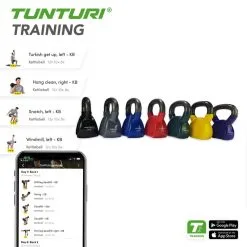 Tunturi Kettlebell De Vinilo - 10 Kg -Running comercio kettlebell de vinilo 10 kg 3