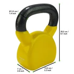 Tunturi Kettlebell - Vinilo - 6 Kg - Amarillo -Running comercio kettlebell vinilo 6 kg amarillo 4