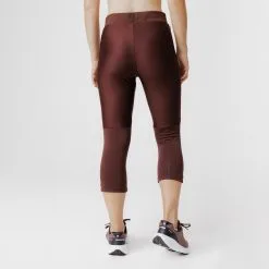 Kalenji Leggings Cortos Running Transpirable Mujer - Run Dry 500 Marrón -Running comercio leggings cortos running transpirable mujer run dry 500 marron 2