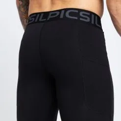 PICSIL Leggings Premium Hombre Negro -Running comercio leggings premium hombre negro 1
