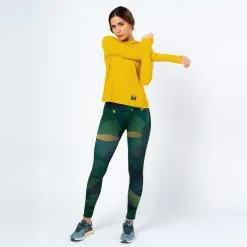 THE RUNNING REPUBLIC Leggings Running Largos De Poliéster Reciclado Para Mujer TRR Geo Verde -Running comercio leggings running largos de poliester reciclado para mujer trr geo verde 4