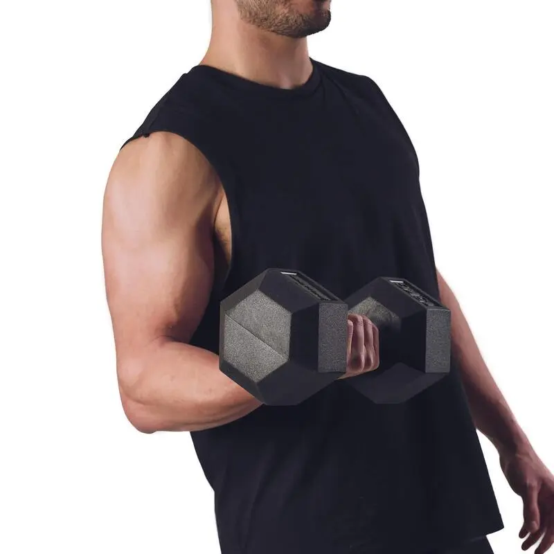 BODYTONE Mancuernas De Goma Hexagonales Profesionales 17Kg 5 BODYTONE Mancuernas De Goma Hexagonales Profesionales 17Kg - Imagen 3