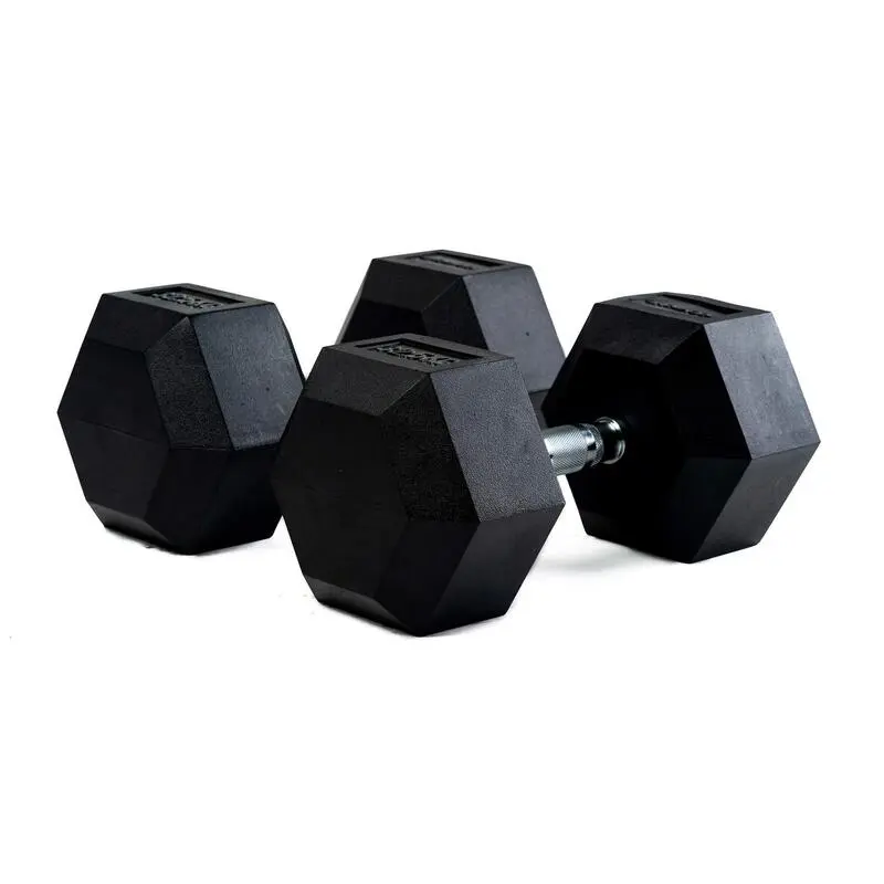BODYTONE Mancuernas De Goma Hexagonales Profesionales 32Kg 4 BODYTONE Mancuernas De Goma Hexagonales Profesionales 32Kg - Imagen 2