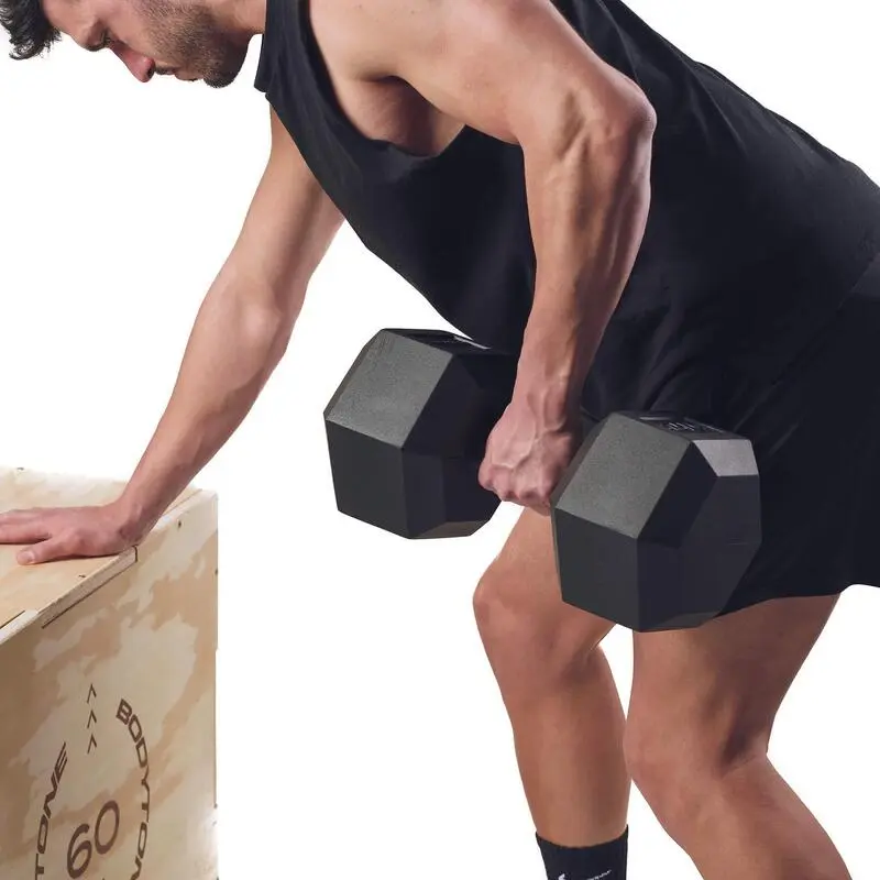 BODYTONE Mancuernas De Goma Hexagonales Profesionales 32Kg 6 BODYTONE Mancuernas De Goma Hexagonales Profesionales 32Kg - Imagen 4