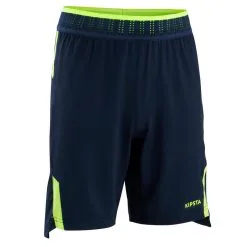Pantalón Corto De Fútbol Niños Kipsta CLR Negro Y Naranja -Running comercio pantalon corto de futbol nios kipsta clr azul y amarillo fluor