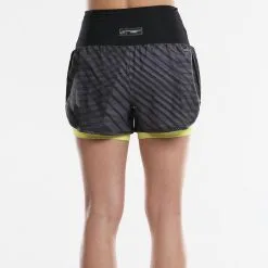 Pantalón Corto De Pádel Para Mujer - Bullpadel Lonja Negro -Running comercio pantalon corto de padel para mujer bullpadel lonja negro 3