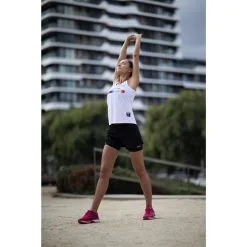 THE RUNNING REPUBLIC Pantalón Corto De Running De Poliéster Reciclado Para Mujer Negro TRR -Running comercio pantalon corto de running de poliester reciclado para mujer negro trr 2