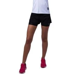 THE RUNNING REPUBLIC Pantalón Corto De Running De Poliéster Reciclado Para Mujer Negro TRR -Running comercio pantalon corto de running de poliester reciclado para mujer negro trr 3