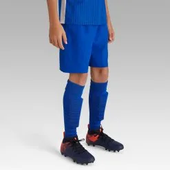 Pantalón Corto Fútbol Niños Kipsta F500 Violeta -Running comercio pantalon corto futbol nios kipsta f500 azul