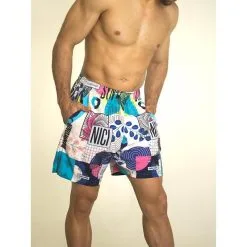 Pantalón Corto Hombre Banbroken SYNCHRO Multicolor -Running comercio pantalon corto hombre banbroken synchro multicolor 2