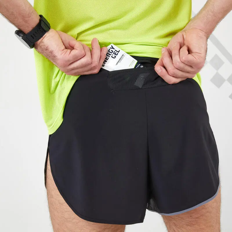 Pantalón Corto Running Hombre Kiprun Split Negro 7 Pantalón Corto Running Hombre Kiprun Split Negro - Imagen 5