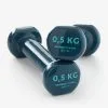 Domyos Pesas 2 X 0,5 Kg De Vinilo Fitness Gimnasia En Casa Pilates Nyamba Azul -Running comercio pesas 2 x 05 kg de vinilo fitness gimnasia en casa pilates nyamba azul