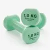 Domyos Pesas 2 X 1Kg De Vinilo Fitness Gimnasia En Casa Pilates Nyamba Verde -Running comercio pesas 2 x 1kg de vinilo fitness gimnasia en casa pilates nyamba verde