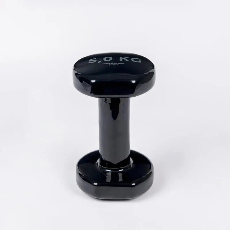 Domyos Pesas 2 X 5Kg De Vinilo Fitness Gimnasia En Casa Pilates Nyamba Negro 4 Domyos Pesas 2 X 5Kg De Vinilo Fitness Gimnasia En Casa Pilates Nyamba Negro - Imagen 2