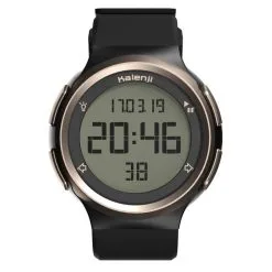 Kalenji PRODUCTO REACONDICIONADO: RELOJ CRONÓMETRO DE RUNNING HOMBRE W900 NEGRO Y COBRE