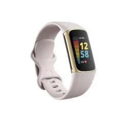 Pulsera Inteligente Deporte Bienestar Fitbit Charge 5 Blanco Oro